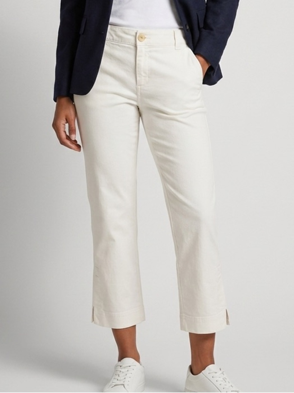 Banana Republic White Martin Fit Cropped Capri Pants - Size 2